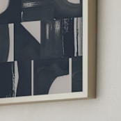 "Monochrome" - Art Print in Black by Lena Erysheva - Frame Close-up