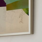 "Aqua Hills II" - Art Print in Jade by Morgan Kendall - Frame Close-up