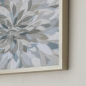 "Muted Lotus" - Art Print in Slate Blue by Corrina Reid - Frame Close-up