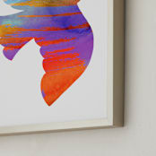 "Peace" - Art Print in Natural by Alexandra Dzh - Frame Close-up