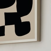 "Connect" - Art Print in Noir by Beth Vassalo - Frame Close-up