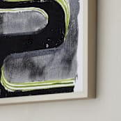 "Part of the fun 4" - Art Print in Fluid Green by Bethania Lima - Frame Close-up