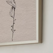 "Dancing Branches" - Art Print in Brown Paper by Andrea Rose - Frame Close-up