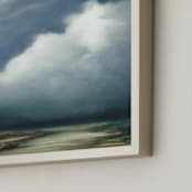 "Afternoon Fog" - Art Print in Cornflower by Kelly Money - Frame Close-up