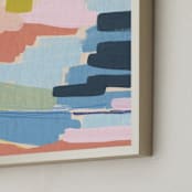 "Rainbow Mash Up" - Art Print in Perfect Pink by Katie Craig - Frame Close-up