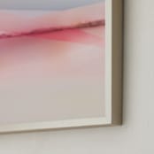 "Sailors Delight" - Art Print in Pink Skies by Karen Kardatzke - Frame Close-up