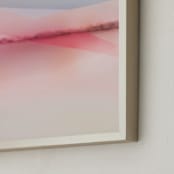 "Sailors Delight" - Art Print in Pink Skies by Karen Kardatzke - Frame Close-up