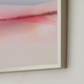 "Sailors Delight" - Art Print in Pink Skies by Karen Kardatzke - Frame Close-up