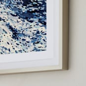 "Zuma" - Art Print in Sky Blue by Katie Craig - Frame Close-up