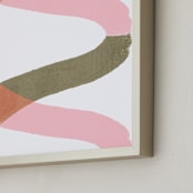 "Linked" - Art Print in Tutti Frutti by Bethania Lima - Frame Close-up