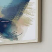 "island song" - Art Print in Song Blue by AlisonJerry - Frame Close-up