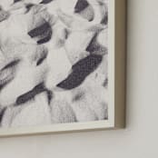 "Sand Wave" - Art Print in warm grey by Qing Ji - Frame Close-up