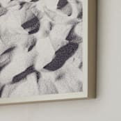 "Sand Wave" - Art Print in warm grey by Qing Ji - Frame Close-up