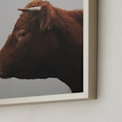 "Isla" - Art Print in Moody Grey by Amy Carroll - Frame Close-up