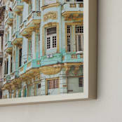 "Hermosa" - Art Print in Teal by Irene Suchocki - Frame Close-up