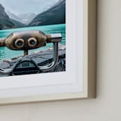 "Wild Blue Yonder" - Art Print in Glacier by Korry Brown - Frame Close-up