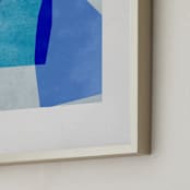 "blue abstraction" - Art Print in azure by Sumak Studio - Frame Close-up