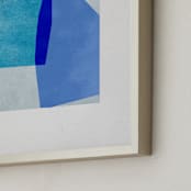 "blue abstraction" - Art Print in azure by Sumak Studio - Frame Close-up