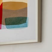 "sheer shapes" - Art Print in rainbow by Sumak Studio - Frame Close-up