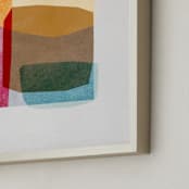 "sheer shapes" - Art Print in rainbow by Sumak Studio - Frame Close-up