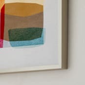"sheer shapes" - Art Print in rainbow by Sumak Studio - Frame Close-up