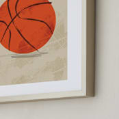 "Let us play basketball" - Art Print in Indoor Court by Susanne Kasielke - Frame Close-up