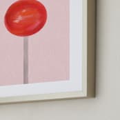 "Lolli Pop" - Art Print in bubblegum by Maja Cunningham - Frame Close-up