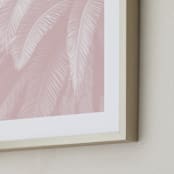 "Soft Palm Top" - Art Print in blush pink by Owl and Toad - Frame Close-up