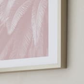 "Soft Palm Top" - Art Print in blush pink by Owl and Toad - Frame Close-up