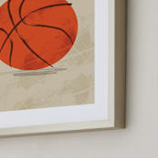 "Let us play basketball" - Art Print in Indoor Court by Susanne Kasielke - Frame Close-up