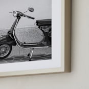 "Ciao" - Art Print in Charcoal Black by Tania Medeiros - Frame Close-up