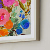 "Fancy Free" - Art Print in Rainbow by Jess Franks - Frame Close-up