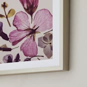 "Forever in Bloom" - Art Print in Pink by Karen Kardatzke - Frame Close-up
