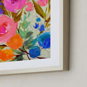"Fancy Free" - Art Print in Rainbow by Jess Franks - Frame Close-up