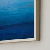"fresh water - portrait" - Art Print in Teal blue by Teodora Guererra - Frame Close-up