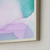 "Vitality" - Art Print in Cerulean by Artsy Canvas Girl Designs - Frame Close-up