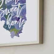 "Illinois (Violet)" - Art Print in Violet by Holly Whitcomb - Frame Close-up