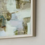 "Taupe Abstract" - Art Print in Mint by Amy Lighthall - Frame Close-up