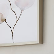 "Mokuren01" - Art Print in Pale Pink by jinseikou - Frame Close-up