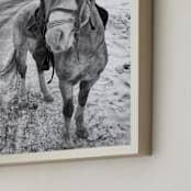 "Modern Nomad" - Art Print in Snow White by Mark Kirby - Frame Close-up