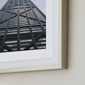 "High Rise" - Art Print in Cloudy Blue by Christian Florin - Frame Close-up