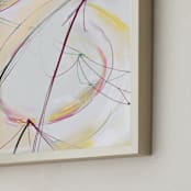 "Somewhere Only I Know" - Art Print in Butter Yellow by Amy Moen - Frame Close-up