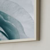 "Layered Perfection" - Art Print in Teal Green by Karen Kardatzke - Frame Close-up