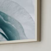 "Layered Perfection" - Art Print in Teal Green by Karen Kardatzke - Frame Close-up