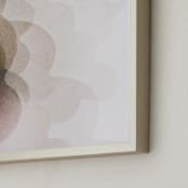 "Petal Light" - Art Print in Blushed by Karen Kardatzke - Frame Close-up