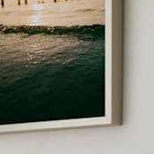 "Dusk Dip II" - Art Print in Dark Water by David Michuki - Frame Close-up