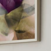 "Mauve Flower" - Art Print in Purple by Karen Kardatzke - Frame Close-up