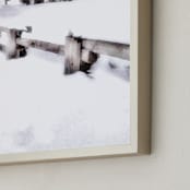 "Dreamy Winter" - Art Print in Winter Brown by Mariecor Agravante - Frame Close-up