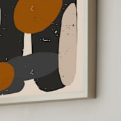 "Echoes of Basalt " - Art Print in Stine black by Black Botanic - Frame Close-up