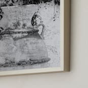 "Pottery No.1 b+w" - Art Print in black + white by Crystal Lynn Collins - Frame Close-up